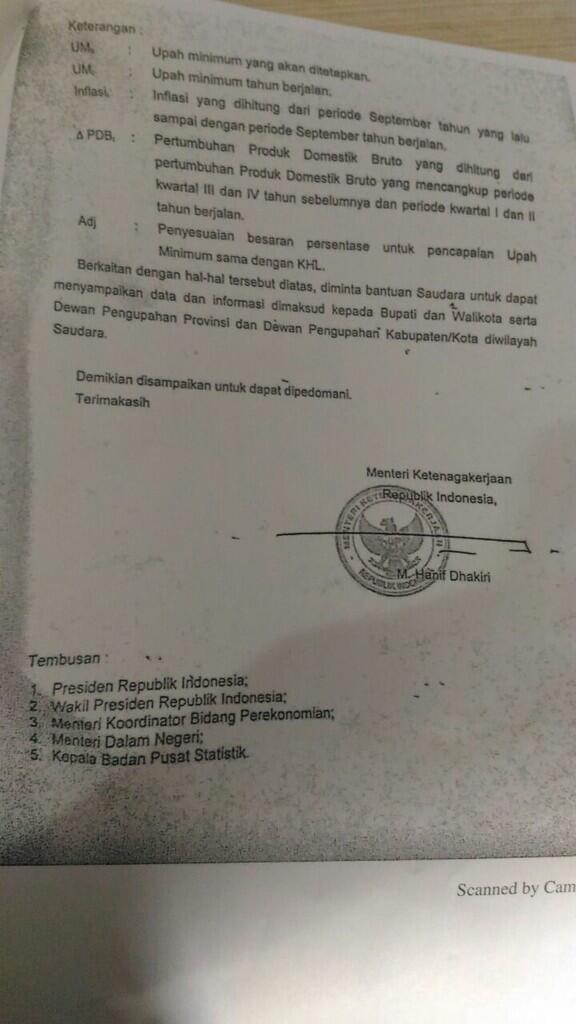 Upah Minimum Provinsi di 2018 Naik 8,71%
