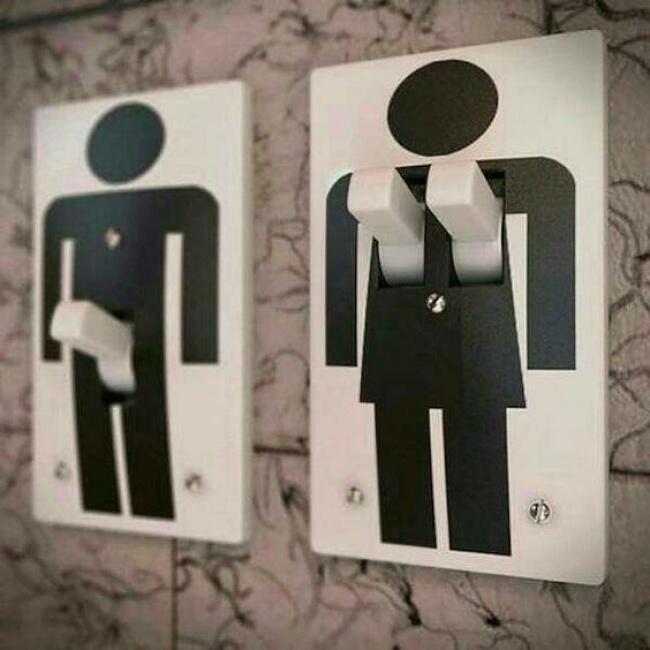 9 Simbol Toilet berdasarkan Perbedaan Kepribadian Pria dan Wanita..Unik Banget!