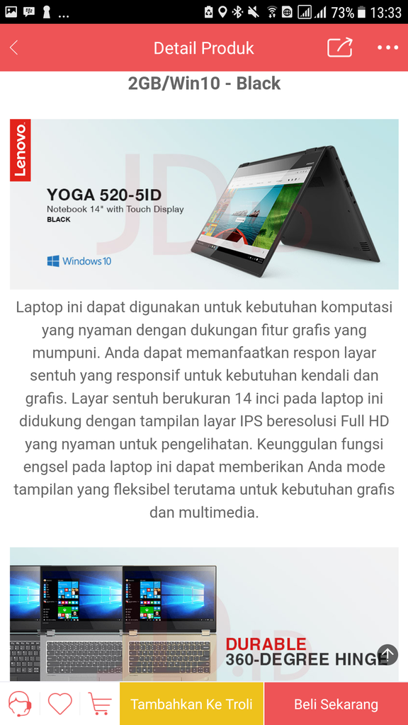 Belanja di JD.ID barang tidak sesuai deksripsi
