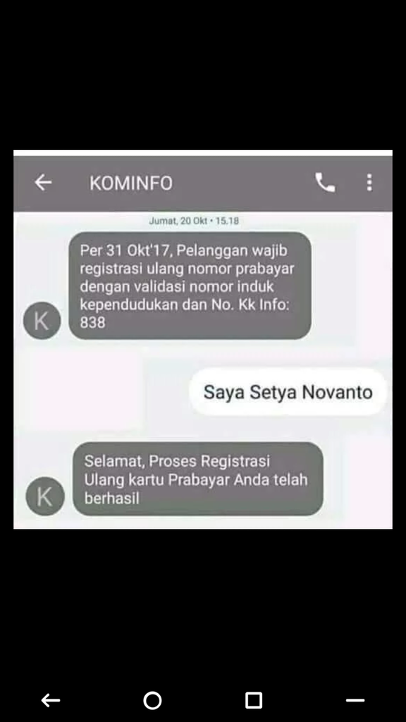 Berbagai Hoax Soal Registrasi Ulang Kartu SIM Prabayar