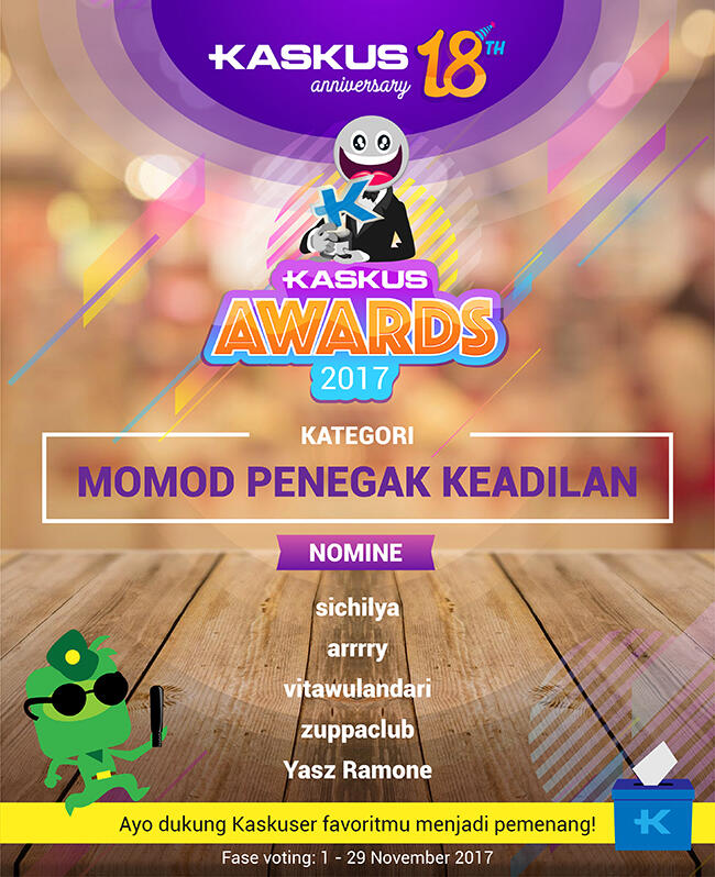 &#91;KASKUS Awards 2017&#93; Nominasi Momod Penegak Keadilan