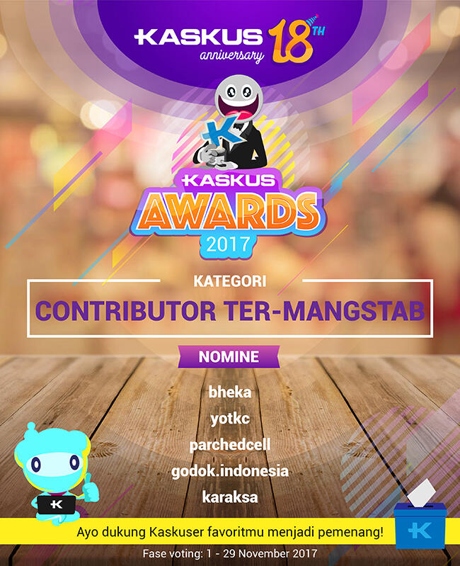 &#91;KASKUS Awards 2017&#93; Nominasi Kontributor Ter-mangstap