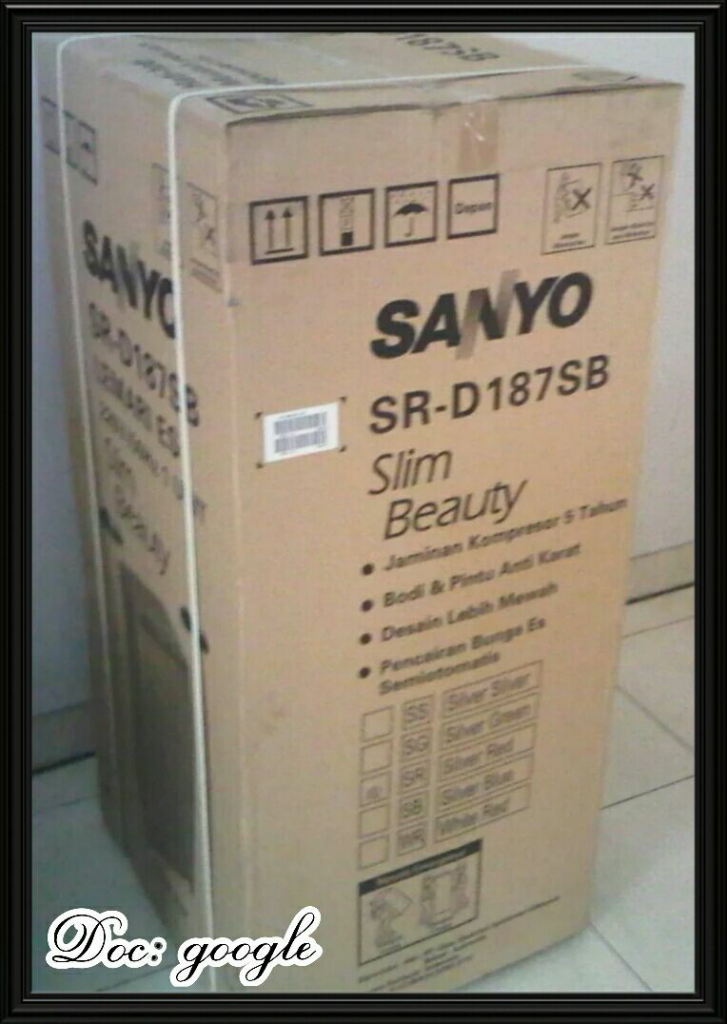 &#91;ERC_HA&#93; Kulkas SANYO SR-D187SB Slim Beauty yang Praktis dan Ekonomis