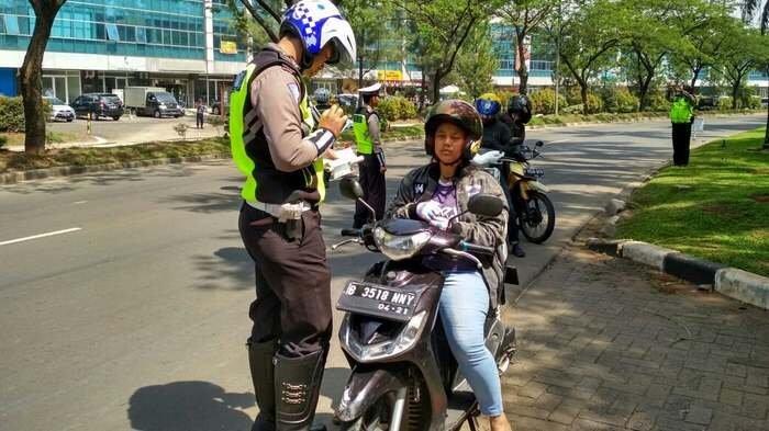 153 Kendaraan Kena Tilang di Tangsel Selama Dua Jam Razia