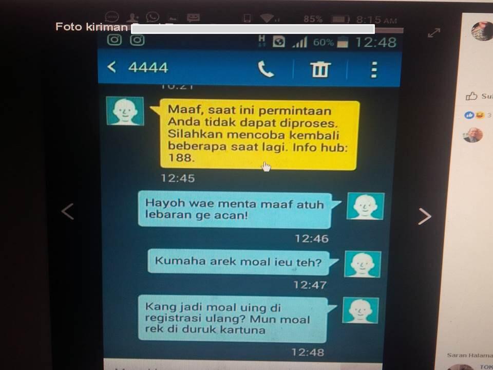 NYESEK, GAGAL REGISTRASI KE 4444