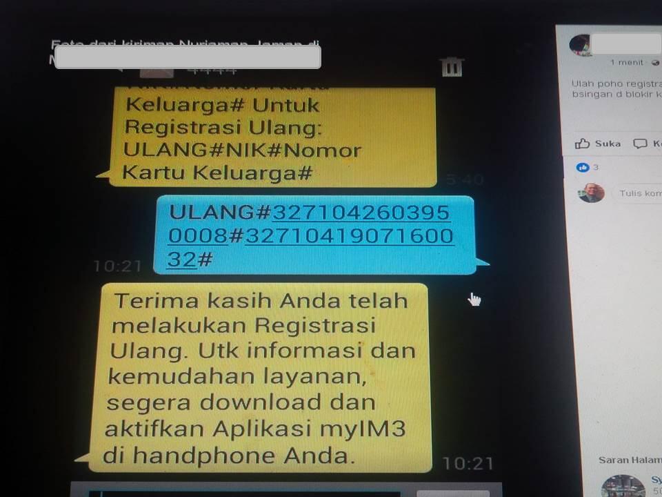 NYESEK, GAGAL REGISTRASI KE 4444