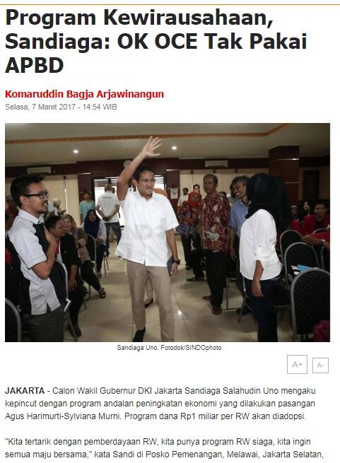 Pemprov DKI Anggarkan KJS Plus Rp 100 M dan Rp 92 M untuk OK OCE