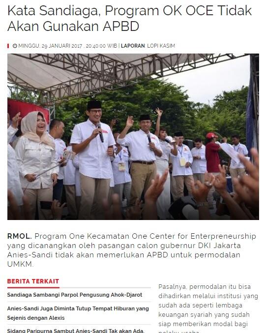 Pemprov DKI Anggarkan KJS Plus Rp 100 M dan Rp 92 M untuk OK OCE