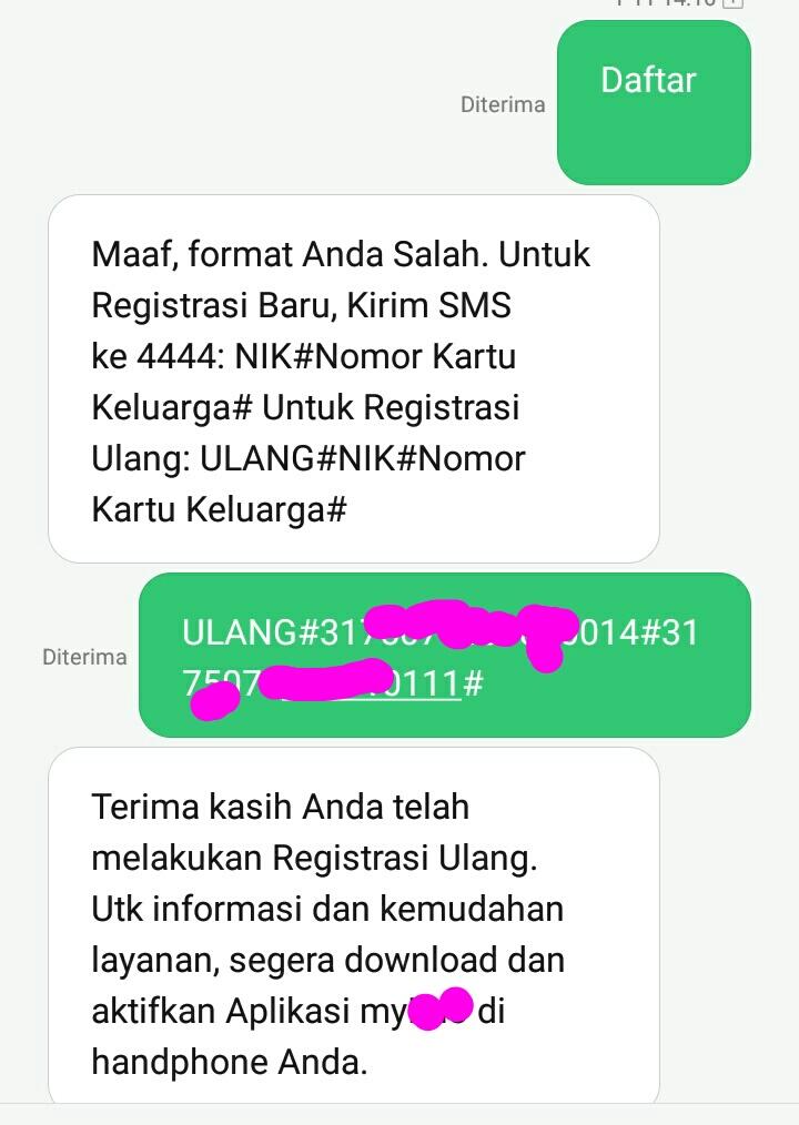 Maaf, format Anda Salah. Nomor Handphone Anda Tinggal Kenangan,..