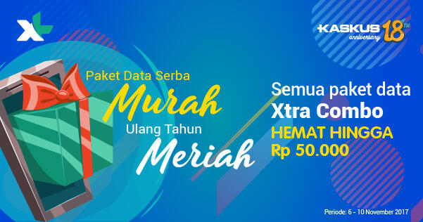 Ulang Tahun KASKUS, Ada Diskon Xtra Combo dari XL!