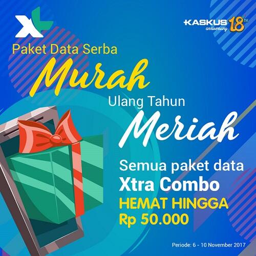 Ulang Tahun KASKUS, Ada Diskon Xtra Combo dari XL!