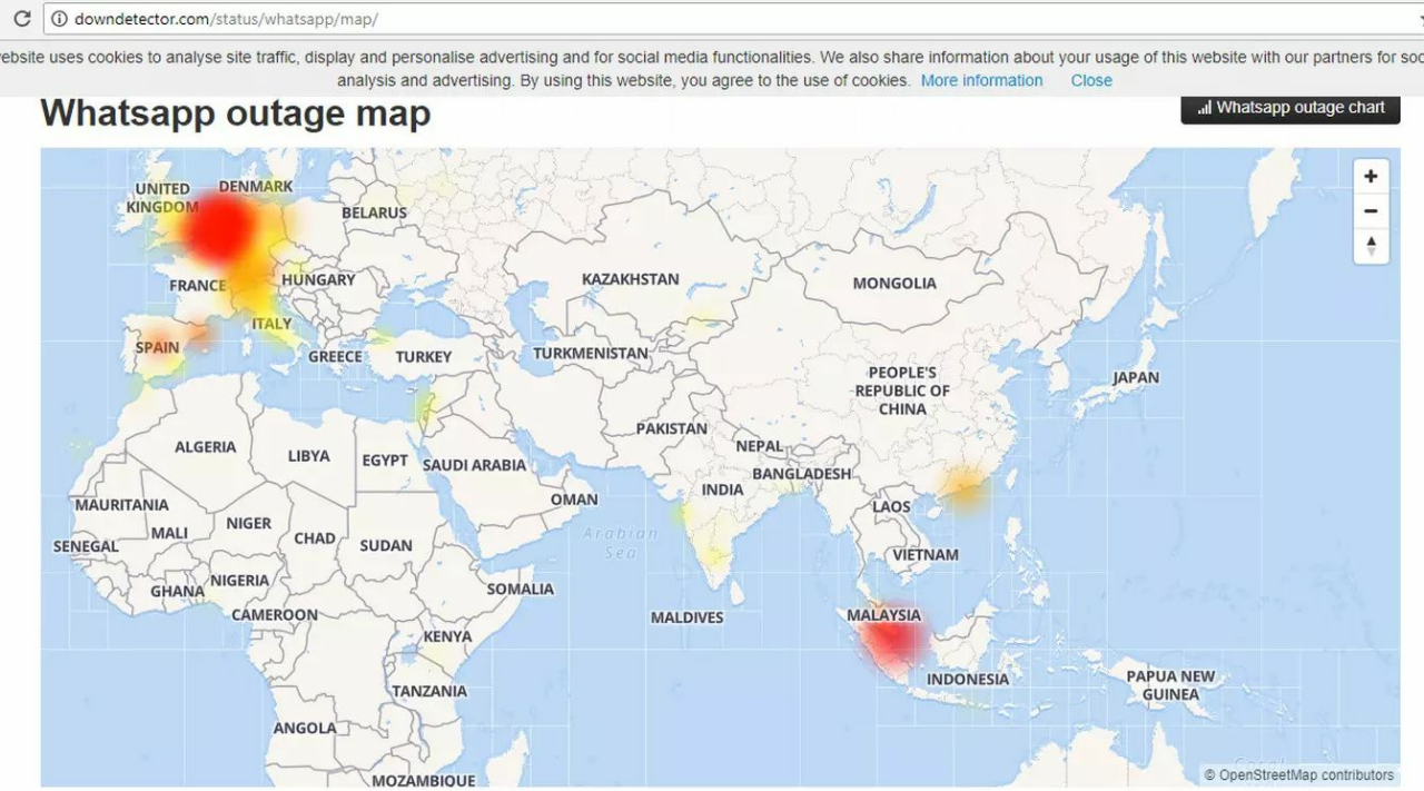 WhatsApp Down di Indonesia, Eropa, dan Malaysia