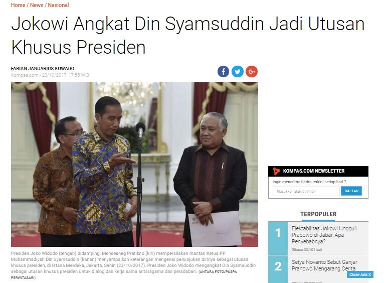 Amien Rais : Saya Kangen Bertemu Jokowi