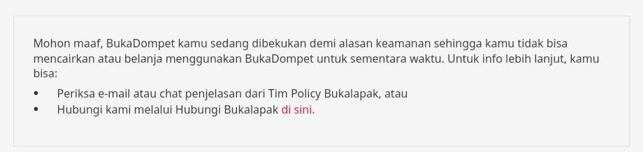 Ketidaksesuaian Informasi CS Bukalapak