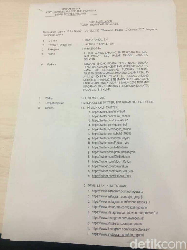 Ini 32 Akun Medsos yang Dipolisikan Novanto