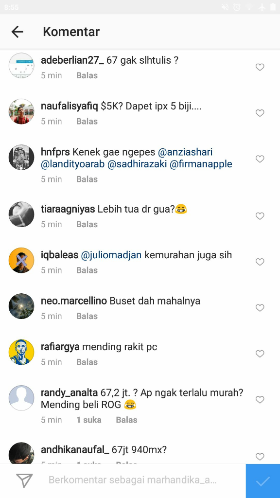 Komentar Netizen Indonesia Terkait Laptop Lenovo Thinkpad Retro 25 Di instagram 