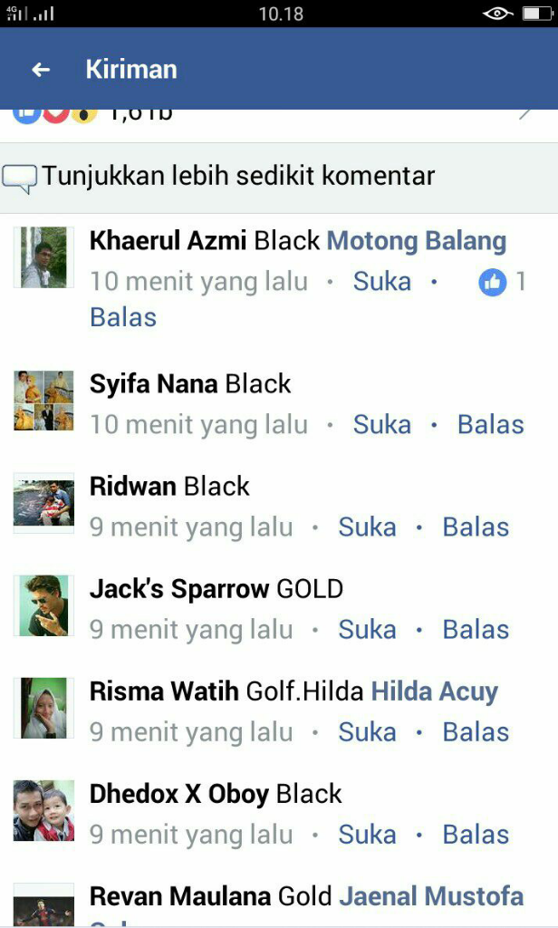 Cek Facebook Nemu Yang kaya Begian
