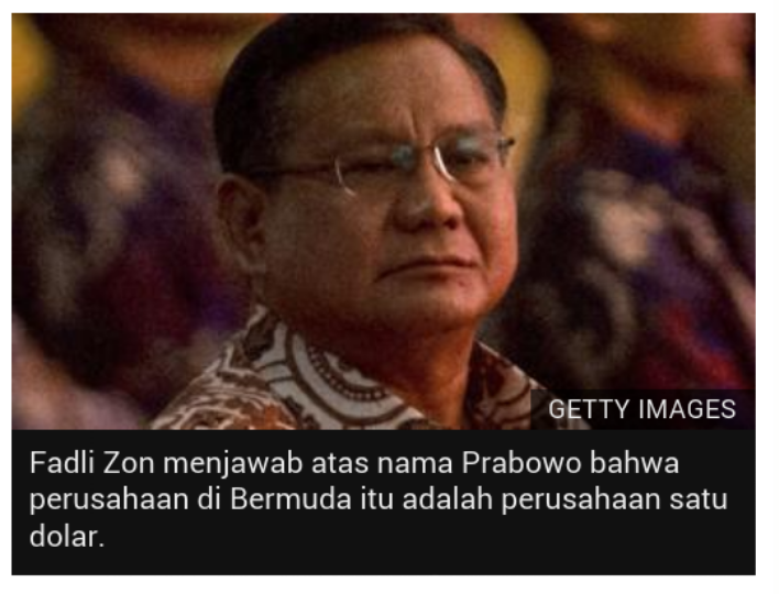 'Paradise Papers': Tommy Suharto dan Prabowo Disebut Dalam Laporan Surga Pajak