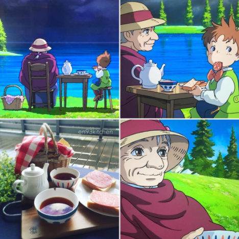 Perempuan Ini Jadikan Makanan di Animasi Studio Ghibli Nyata