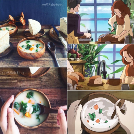 Perempuan Ini Jadikan Makanan di Animasi Studio Ghibli Nyata