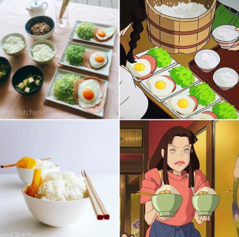 Perempuan Ini Jadikan Makanan di Animasi Studio Ghibli Nyata