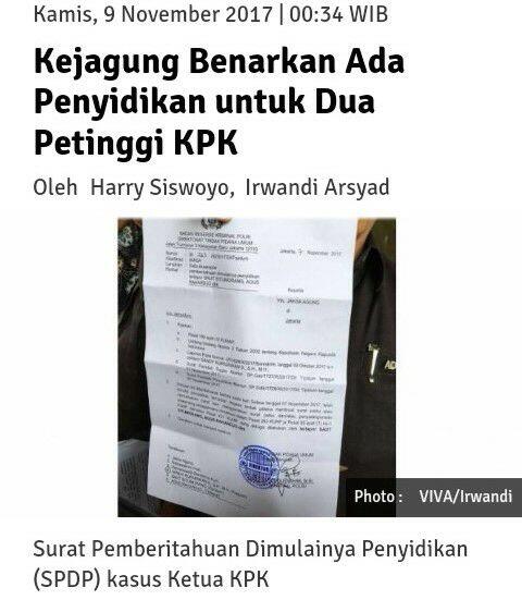 Kejagung Benarkan Ada Penyidikan untuk Dua Petinggi KPK