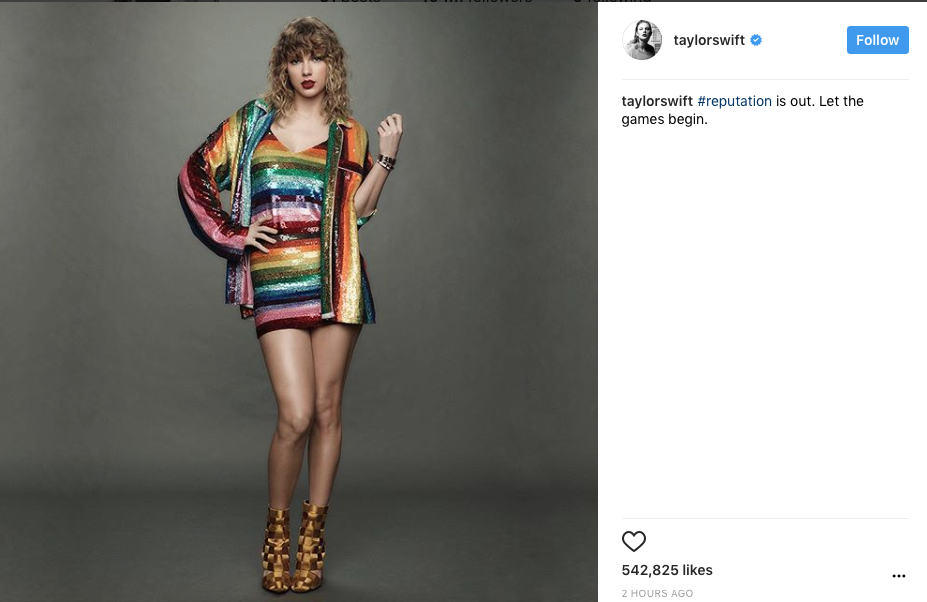 Taylor Swift Resmi Luncurkan Album ‘Reputation’
