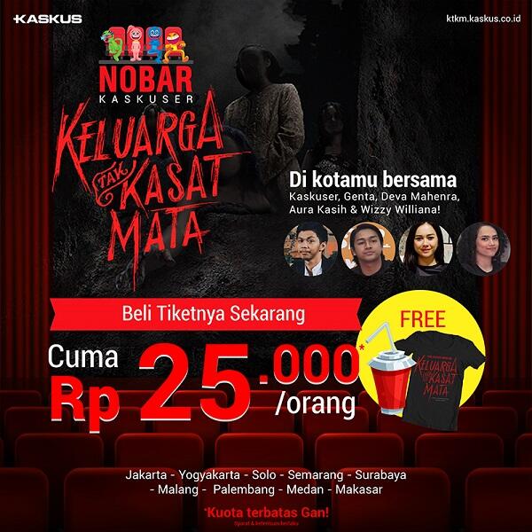 Cuma Rp25.000, Tiket Nobar Keluarga Tak Kasat Mata Siap Dijual!