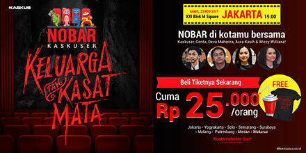 Cuma Rp25.000, Tiket Nobar Keluarga Tak Kasat Mata Siap Dijual!