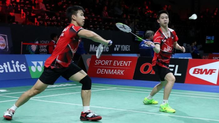 Kevin Sanjaya Sukamuljo/Marcus Fernaldi Gideon Hadai Ganda India di China Open 2017