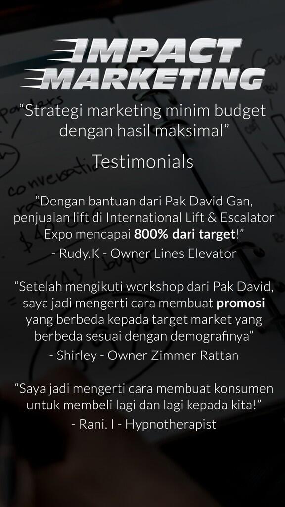 Workshop marketing low budget but high impact hadir di Bali