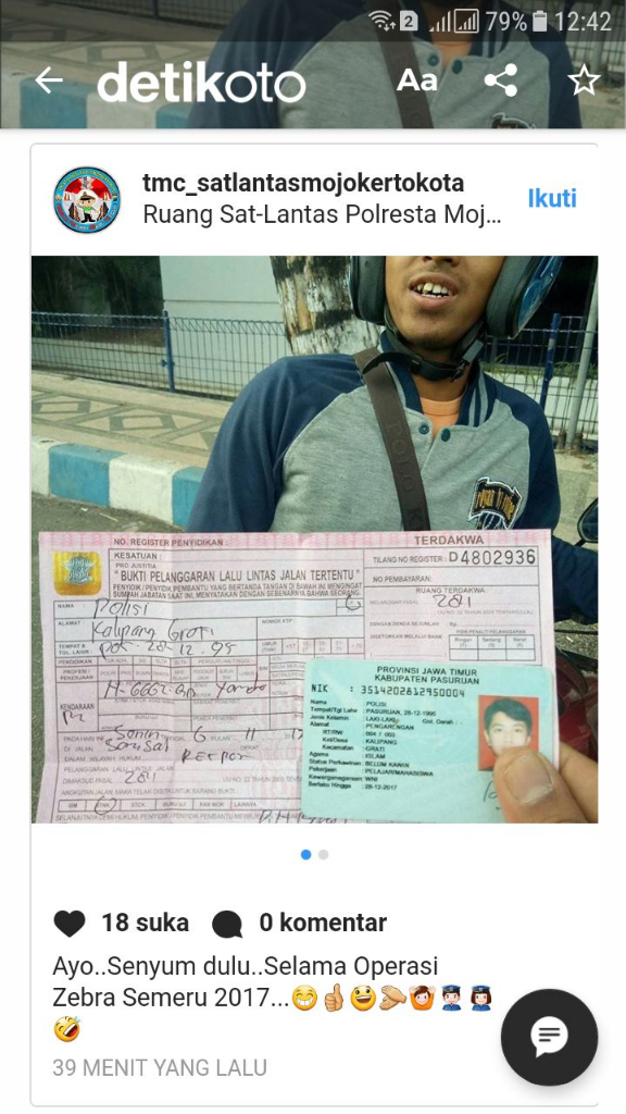 Polisi Ditilang Karena Tak Punya SIM, Kok Bisa?