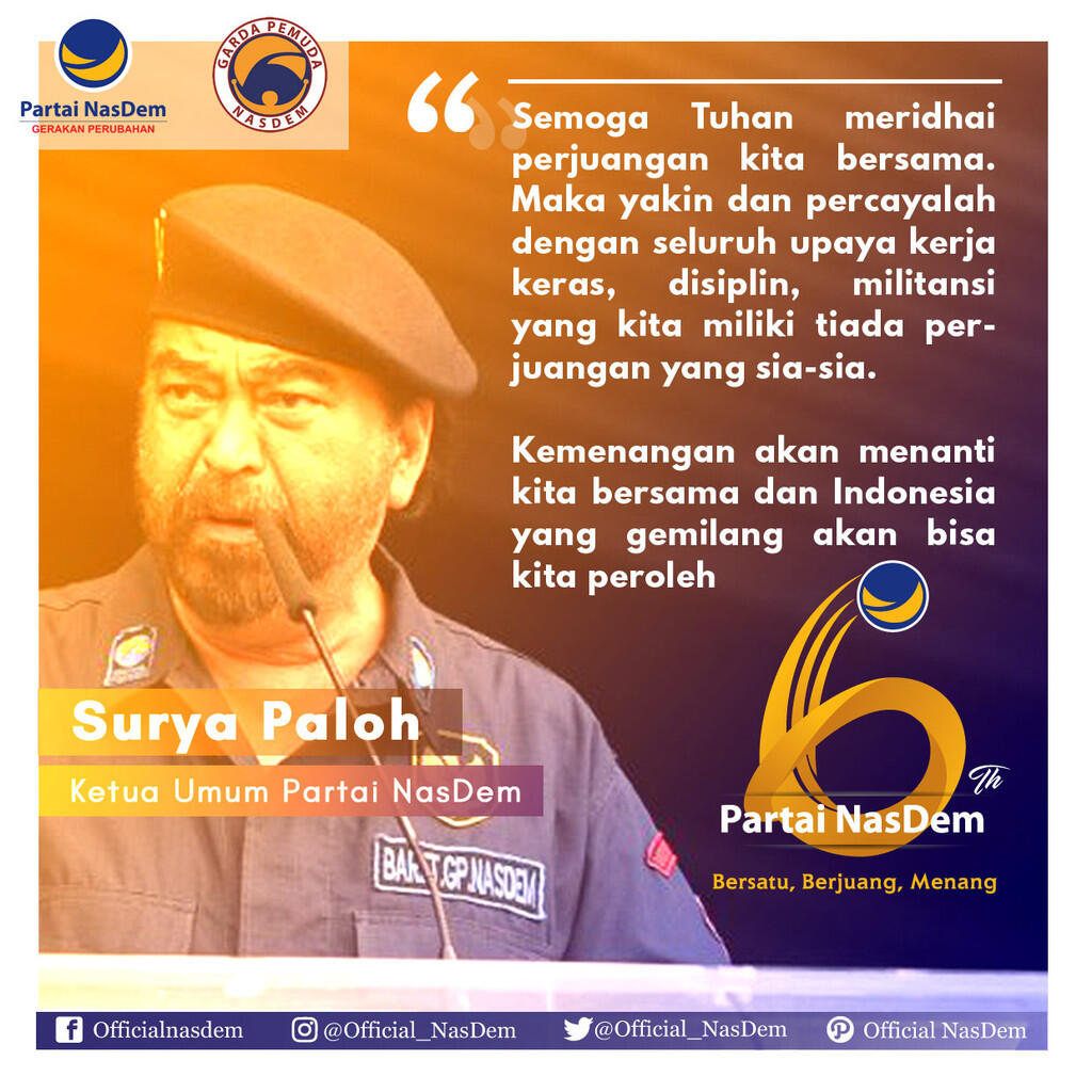 Mesin Partai Nasdem Mulai Panas