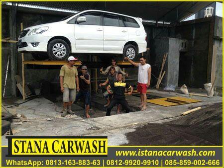 jasa pemasangan peralatan cuci motor dan mobil dengan hidrolik dan snowwash