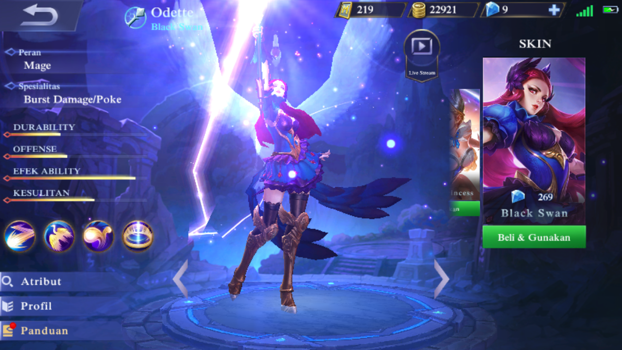 Gear Terkuat Untuk Hero Odette Mobile Legend Terbaru