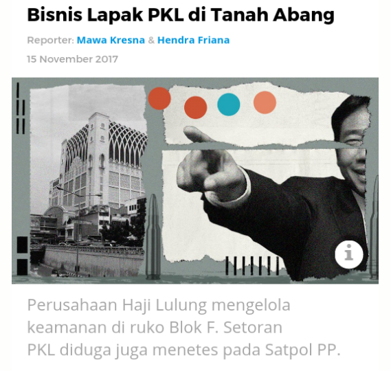 Bisnis Lapak PKL di Tanah Abang