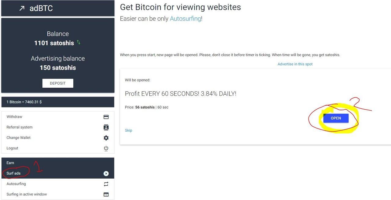 Buka Iklan Di AdBTC Dapet Bitcoin