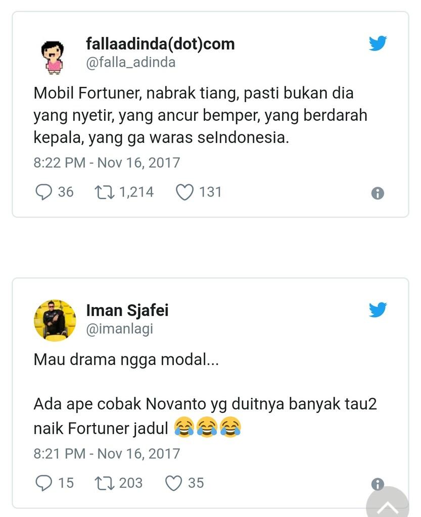 Setnov Kecelakaan, Tiang Listrik dan Fortuner Jadi 'Korban'