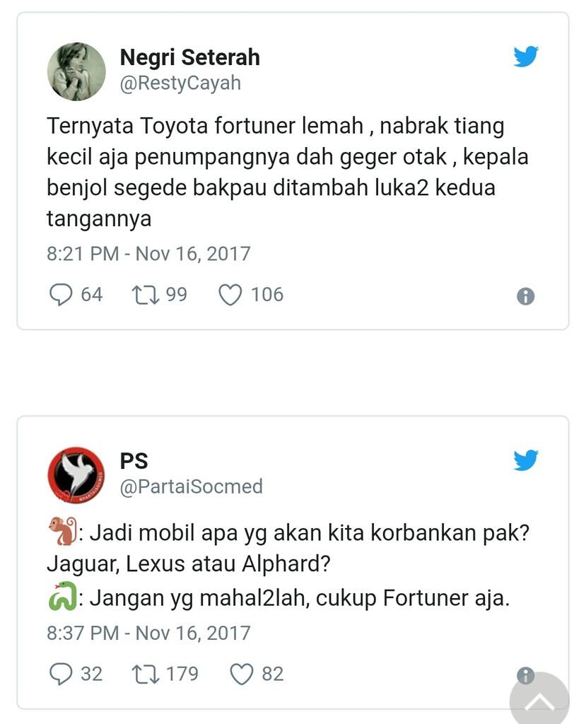 Setnov Kecelakaan, Tiang Listrik dan Fortuner Jadi 'Korban'