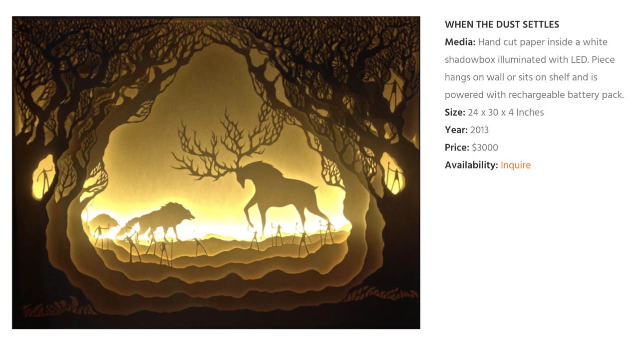 Papercut Lightbox Diorama - Sebuah Perpaduan Karya Seni Lentera, Papercut dan Fantasi