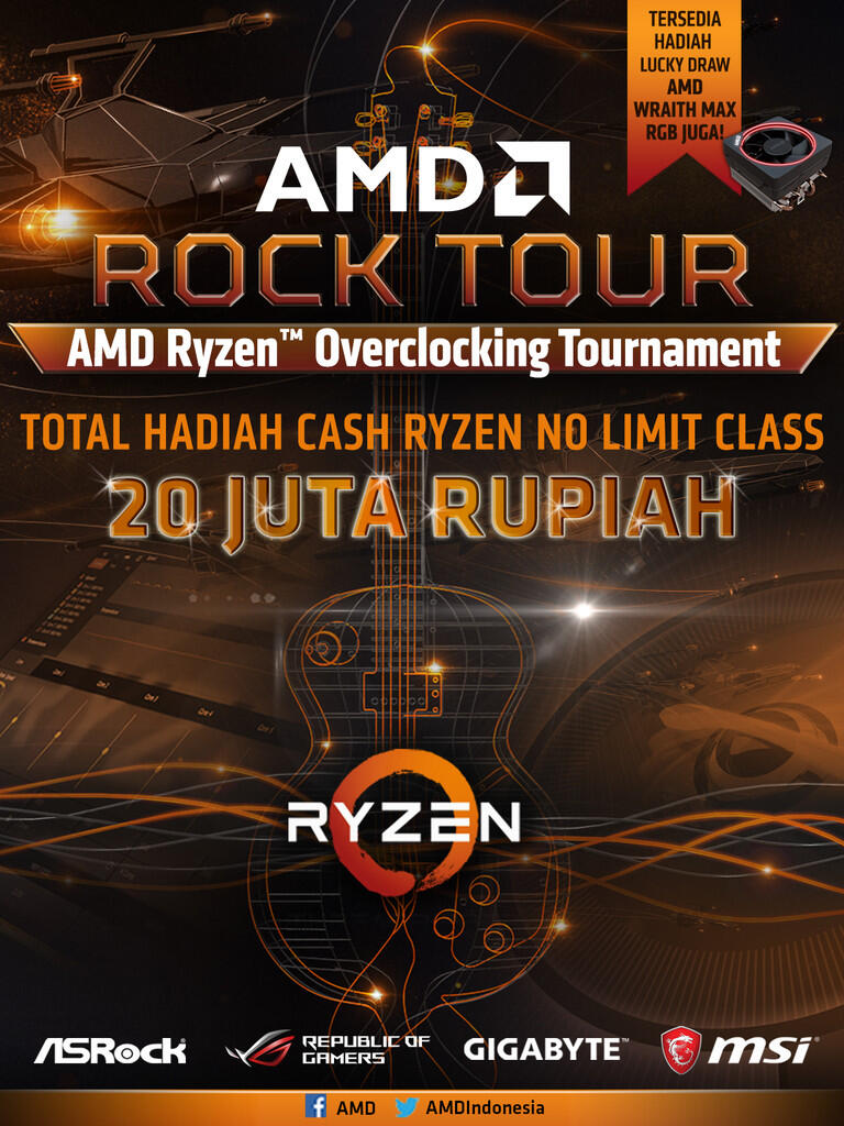 Agan OC-ers, Yuk Ikutan AMD ROCK TOUR Untuk Menang Hadiah Puluhan Juta Rupiah!