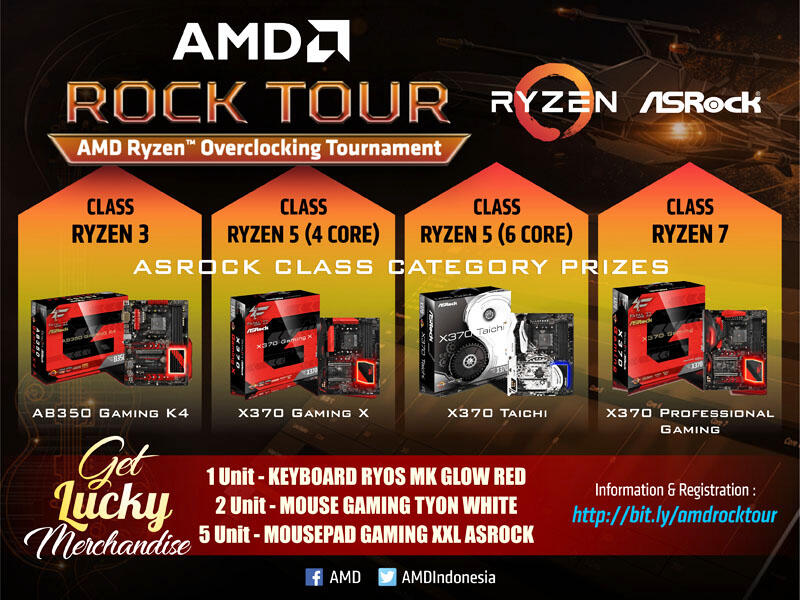 Agan OC-ers, Yuk Ikutan AMD ROCK TOUR Untuk Menang Hadiah Puluhan Juta Rupiah!