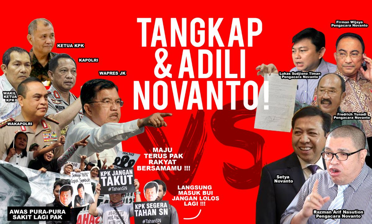 Mengintip Hashtag #TangkapNovanto, Benarkah di Jemput Paksa KPK ?