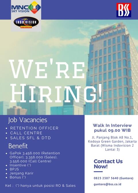 Walk In Interview MNC Sky Vision Jakarta