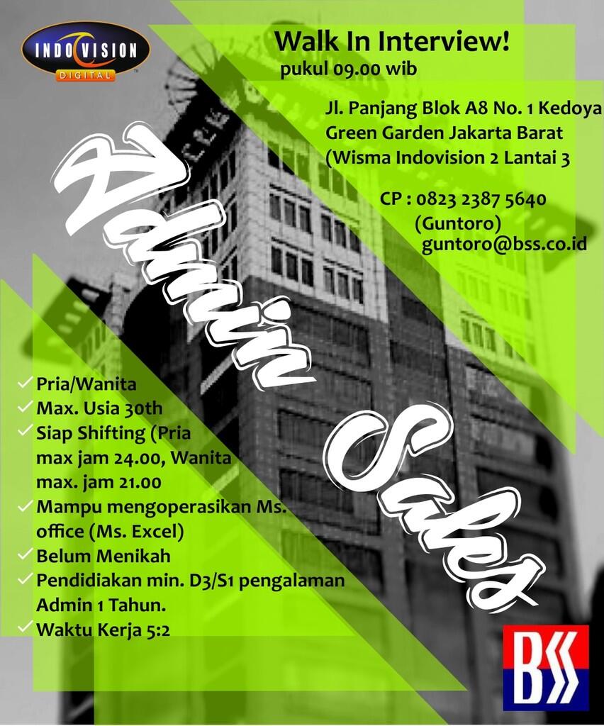 Walk In Interview MNC Sky Vision Jakarta