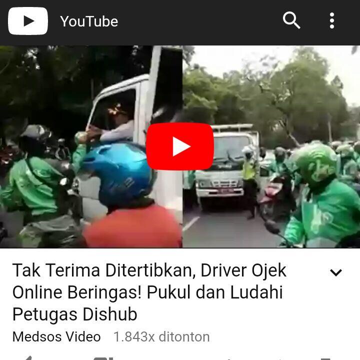 Tak Terima Ditertibkan, Driver Ojek Online Berlaku Beringas

