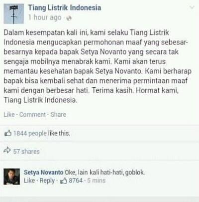 Nahas! Setya Novanto Kecelakaan, Netizen Malah Jahat Begini