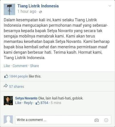 Sedih Gan!!! Ini Logika Kecelakaan Papa Setnov, Gimana Menurut Agan???