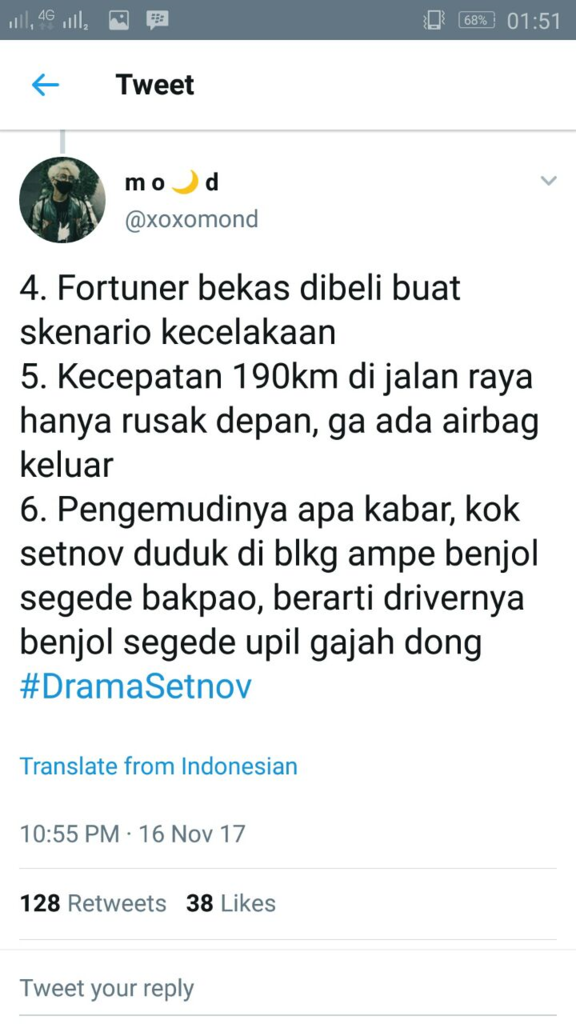 Sedih Gan!!! Ini Logika Kecelakaan Papa Setnov, Gimana Menurut Agan???