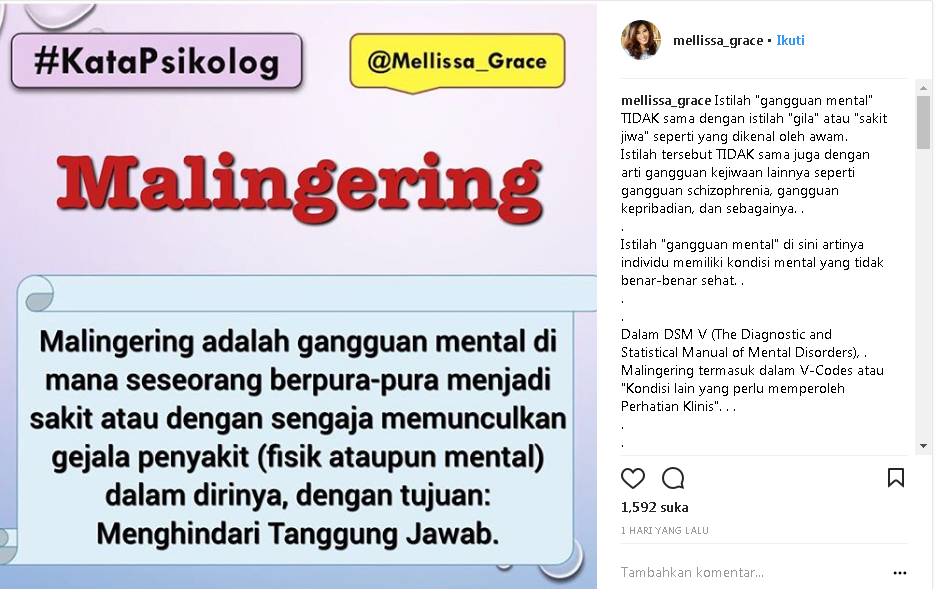 Mengenal Istilah Malingering , Pura Pura Sakit untuk Hindari TanggungJawab